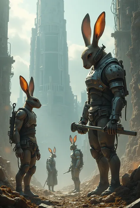 A futuristic world where humans are slaves to rabbits