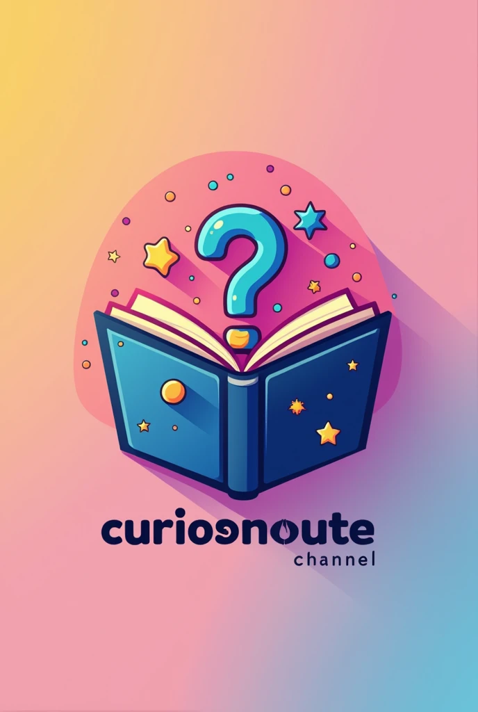 Create a modern and attractive logo for the channel &#39;CuriosoMinute&#39;. The design should include elements related to curiosities, like a question mark symbol or an open book, with a vibrant and friendly color palette. The name &#39;CuriosoMinute&#39;...