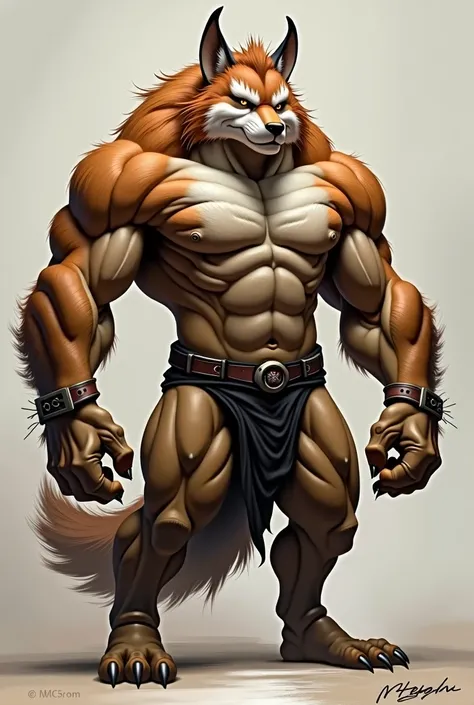 A strong and big male furry