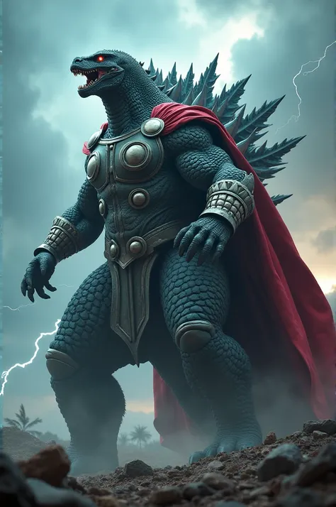 Godzilla in thor outfit