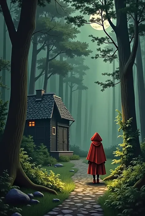 LITTLE RED RIDING HOOD AND THE WOLF, ONE DAY LITTLE RED RIDING HOOD&#39;S MOTHER SENT A PACKAGE TO GRANDMOTHER. MAKING IT VERY CLEAR TO HIM NOT TO TAKE THE LONGER WAY AND NOT TO TALK TO STRANGERS. BUT LITTLE RED RIDING HOOD WHEN LEAVING THE HOUSE DID NOT P...