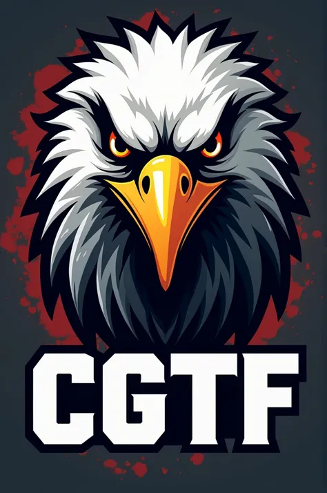 Football team crest with eagle head symbol and one eye and the team name is CGTF