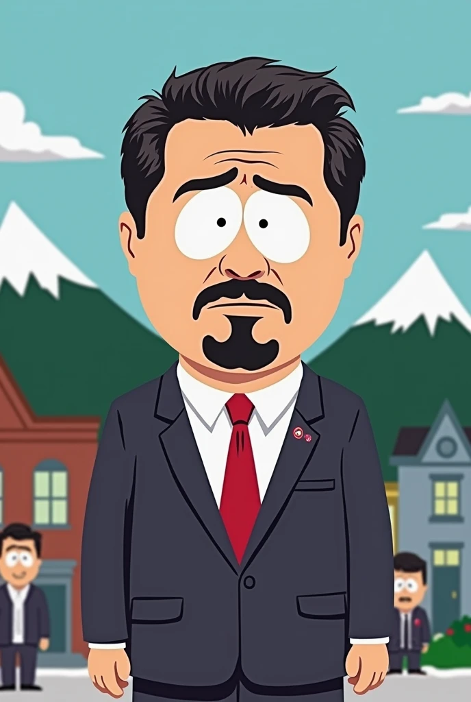 Nicolas maduro in the world of South Park cartoons 