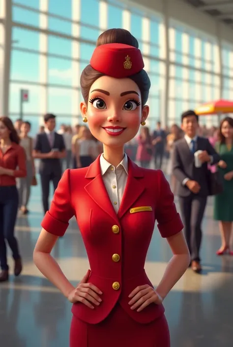 Valentina graduating to become a flight attendant 

