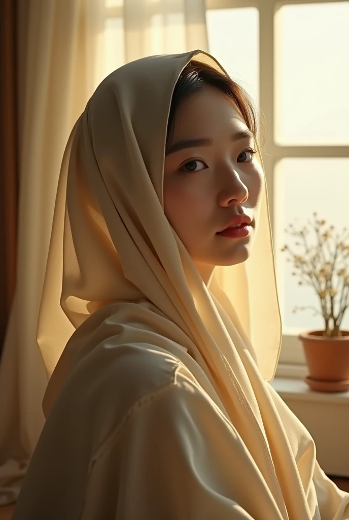 Kim ji won pakai hijab dipagi hari