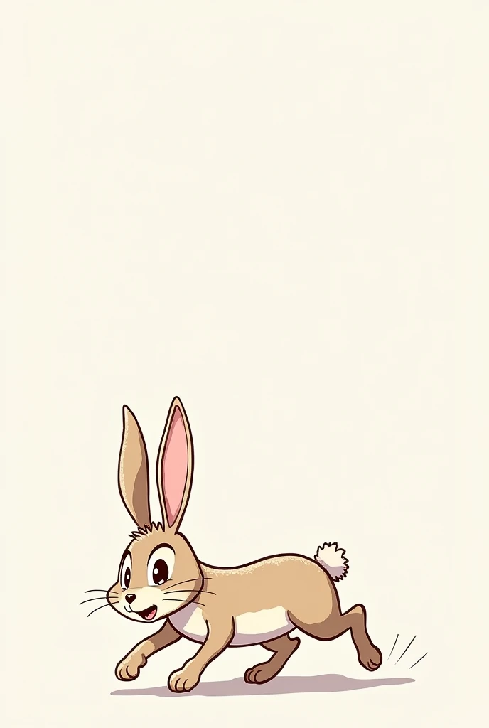 Animated rabbit as a drawing