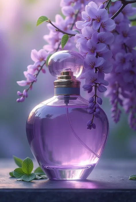 Realistic wisteria flower perfume