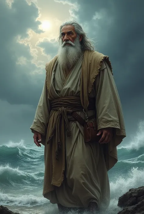 A realistic image of the prophet Jonah from the Holy Bible 
