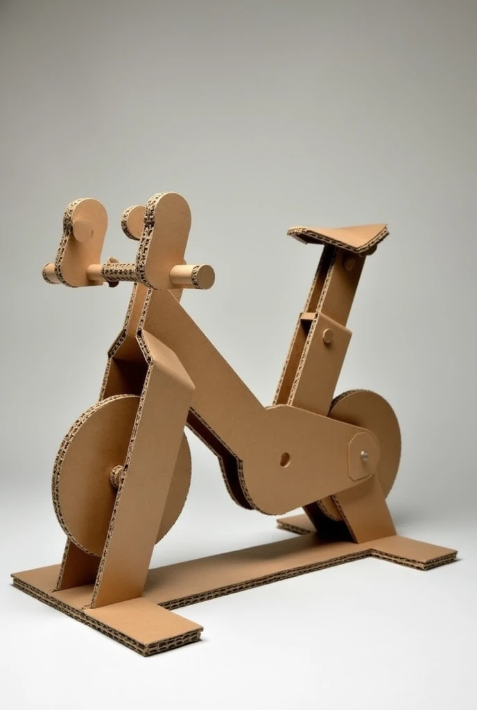 Cardboard exercise bike mold