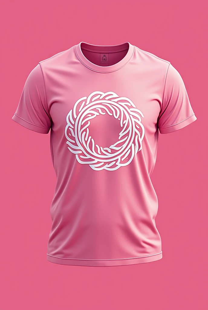 Shafi ring Logo design world Shirt pink 
