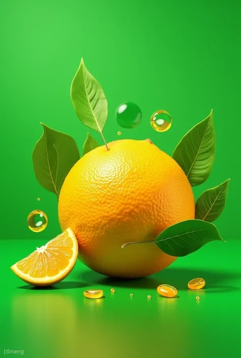 Anabolic Citrus Instagram profile picture with citrus and supplement elements in green tone
