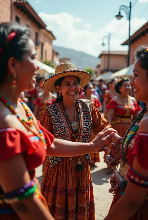 Older adults and young people revaluing the cultural heritage of Moquegua that they revalue more, that everyone is dancing and playing
