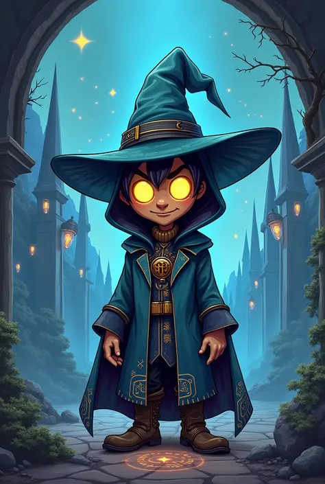 An image of a hacker wizard avatar lord of the rings style cartoon image