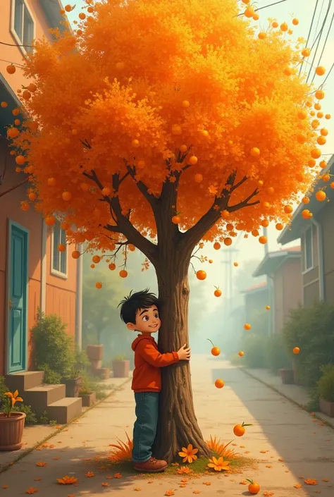 Create a creative book cover based on the book My Sweet Orange Tree