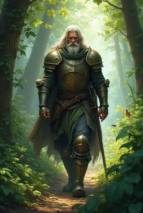 
[Image: A warrior with armor and a sword, Walking through a green and leafy forest.]

guerrero: (Thinking) &quot;Where will Mr. Chillihhuay be?? It is said that he is a wise man who knows the secrets of the forest..”

