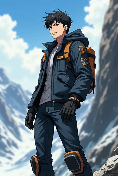 Stylish anime characters、Please make a short black haircut for a 3 man.。I need a full character from head to toe.、The outfit is that of a mountaineer。Your whole body and hands must be out of your pockets。
My body is stronger than average。
