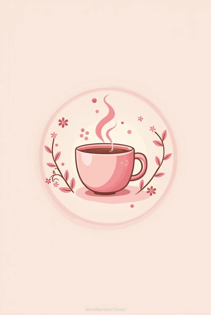 Pink tone milk tea logo design name: School Milk Tea