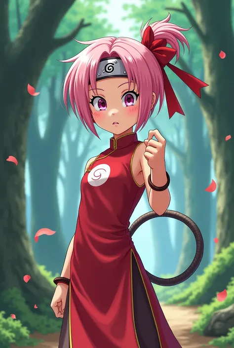 GOKU&#39;S DAUGHTER GINE DRESSED AS SAKURA HARUNO 