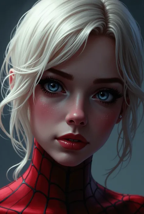 Sperm on Gwen&#39;s face from Spider-Man