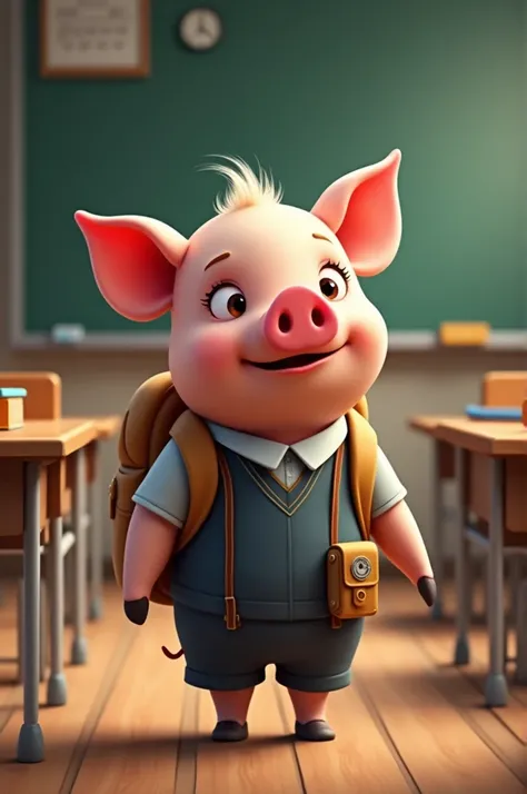 Pig at school 