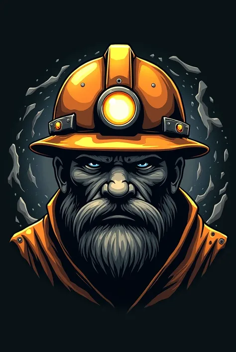 Create a logo with a miner&#39;s helmet 