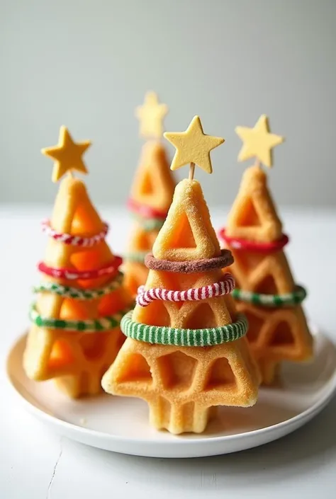 Create Christmas Waffles (trees, Calcetin)
