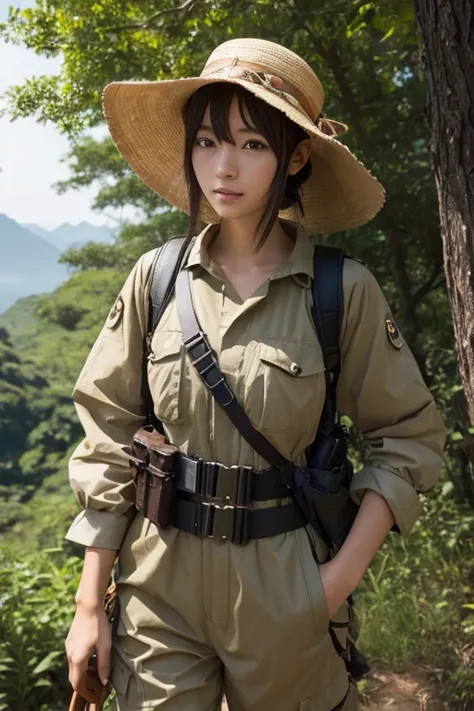 Beauty、Research team、Highest quality、Shortcuts, Character profile, anime, Adventurer、Safari Hat、Exploration Suit