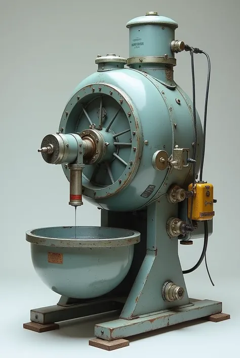 Create a simple mixing machine , with the following characteristics: mixing drum,  mixing paddles,central axis ,motor, support structure and traction system(pulleys and belts),
