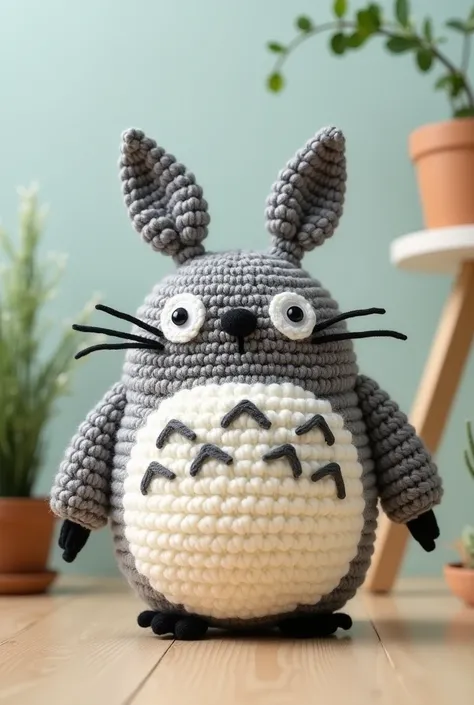 amigurumi, anime character totoro, crocheted 