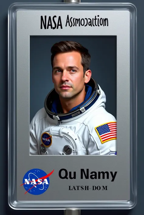 NASA Astronaut ID Badge Template