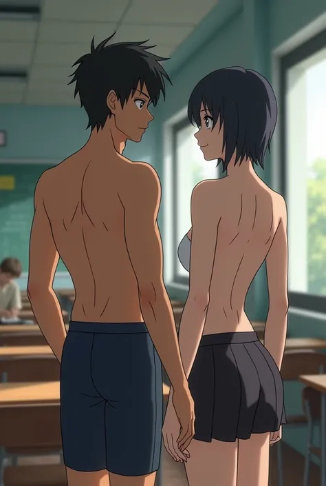 Asian boy ass in thong molested black man aggressive in school back view teachers anime