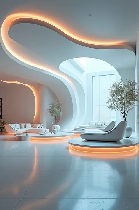 Give me an image that represents the futuristic decorative style