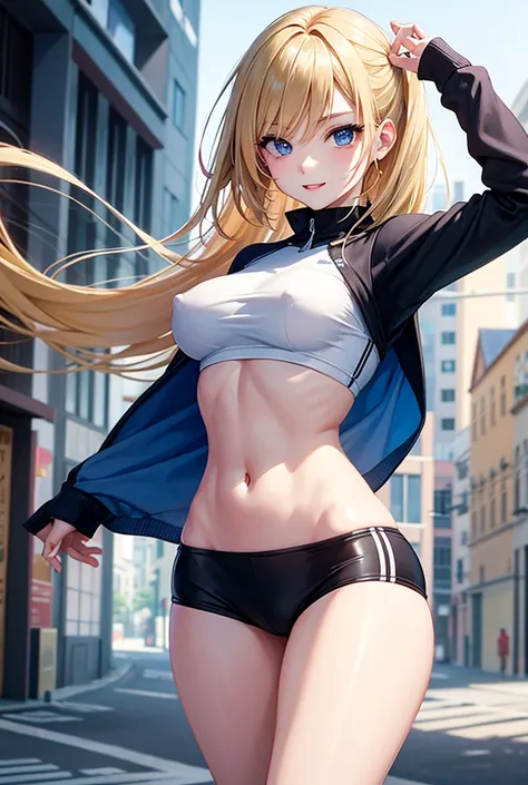 Anime style, super fine illustration, highly detailed, beautiful detailed, pale tone image, static representation, gentle expression, happy expression, 8k, beautiful face, handsome face, pretty & perfect 1girl with blonde straight short hair & blue eyes & ...