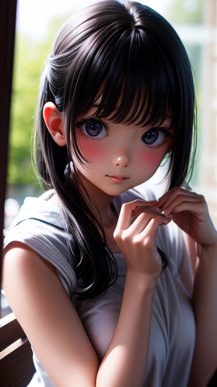 8k、cute、Adult Girls、detailed、black eye、Black Hair、sexy、Random Pause、Random Hairstyles、reflected light, Chiaroscuro, Written boundary depth, Cinema Lighting, Ray Tracing, Sony FE GM, Ultra-high resolution, 超detailed, masterpiece, Textured skin, Attention to...