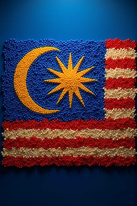 Create a Malaysian flag using bead

