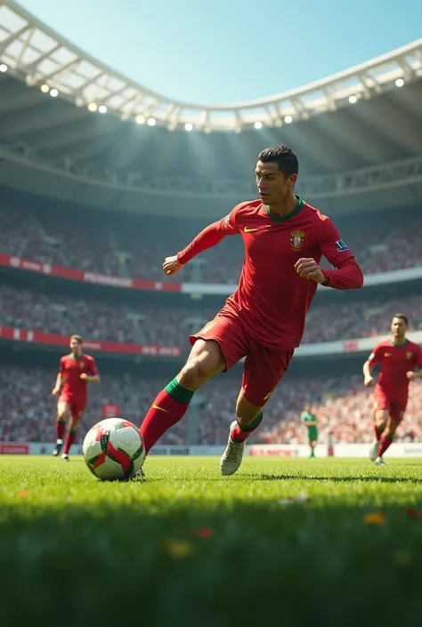 Ronaldo in football game 