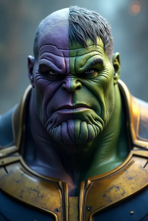 Thanos pic bt face is hulk
