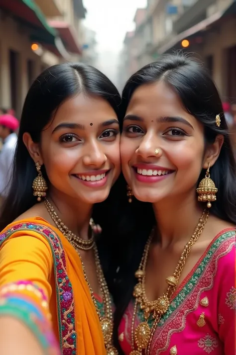 2 indian girl selfie