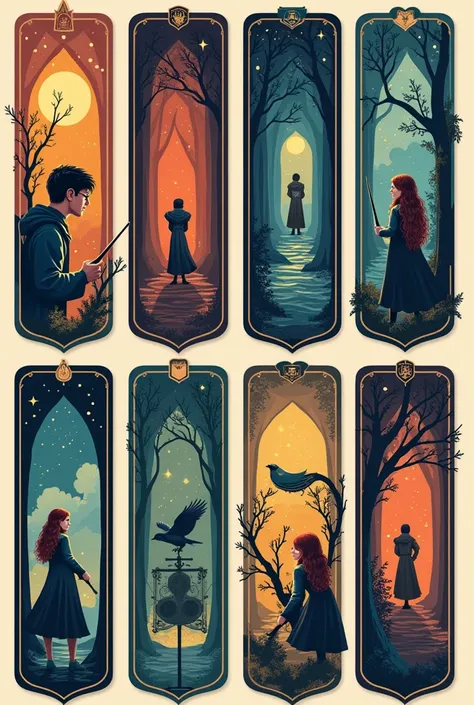 Harry potter inspired printable book marks