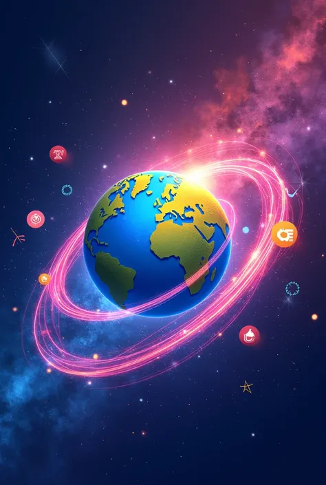 

*A vibrant and dynamic illustration of a globe encircled by a flowing ribbon of light, with various educational icons orbiting around it. The" INFINITY " symbol is prominently displayed at the center of the globe, illuminated and seamlessly integrated in...