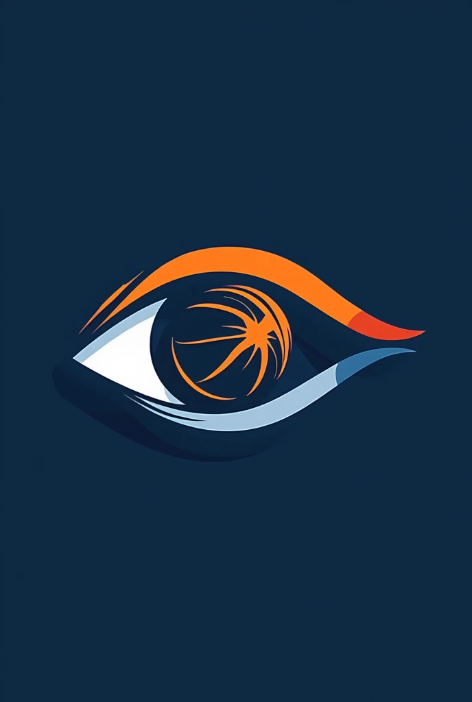 Design a modern and sleek logo for Vision Handball Academy featuring an eye shape with a handball incorporated inside the eye. The eye should be stylized and abstract, conveying a sense of focus and vision. The handball should be detailed and realistic, wi...