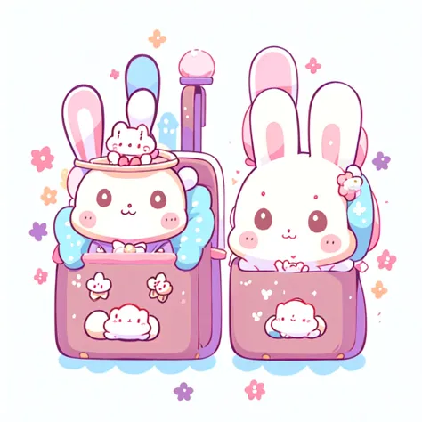 1 rabbit、cute rabbit,cute,kawaii,sanrio、stickers、character、