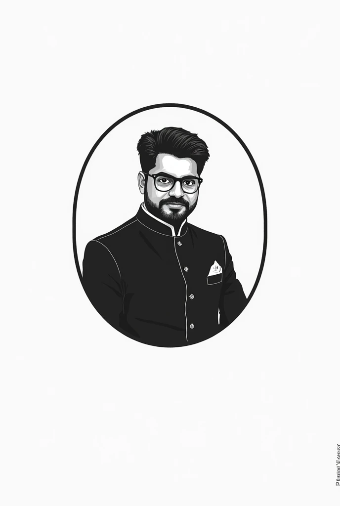 Facebook page logo black and white 
Features: bengali babu 