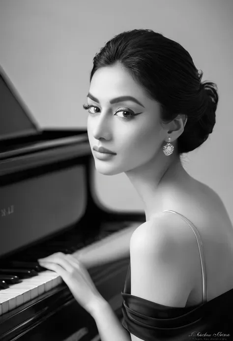 What I associate with her is a quiet lake surface without even a ripple. In front of the piano, she is enveloped in a clear tension and sharp concentration like a veil of water. There is only the piano and her. 