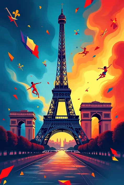 Paris Olympics promotional posters