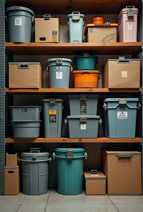 Containers used as storage