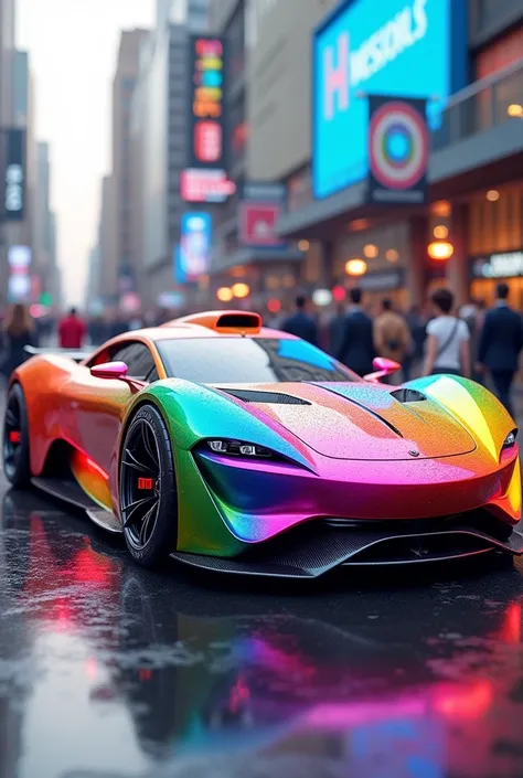 Colorful gay car 
