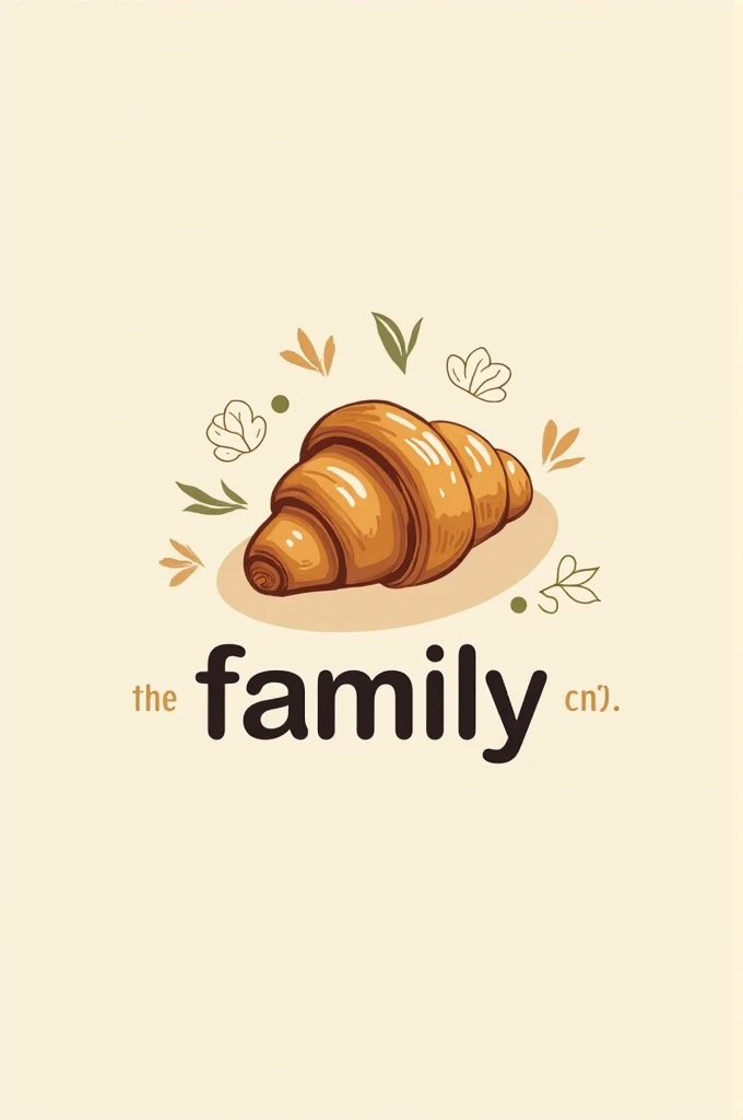 A logo with a pastry theme called"family"
