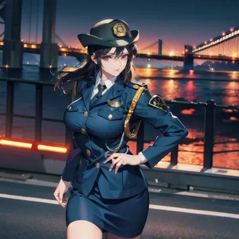 ultra-high resolution, ultra-high resolution, ultra-high resolution, ultra-high resolution, big breasts,female police officer,ba...