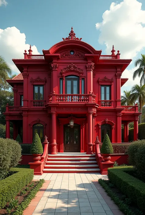 Villa 500 m² color red